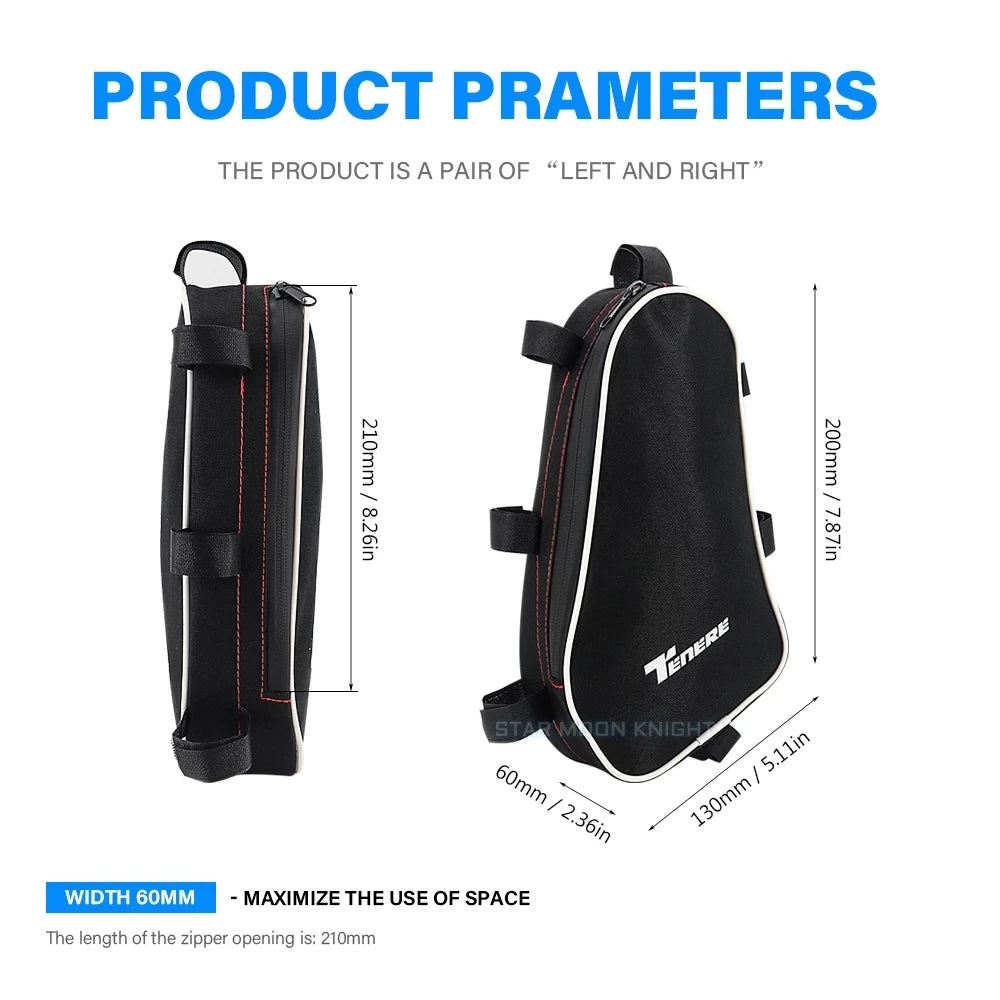Paires de sacoches pour barres de protection réservoir – Yamaha Ténéré 700 (2019+)