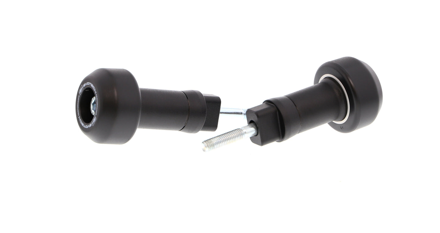 Roulettes de protection de cadre anti-collision Evotech Performance pour Aprilia Tuono V4 1100 (2015-2016)