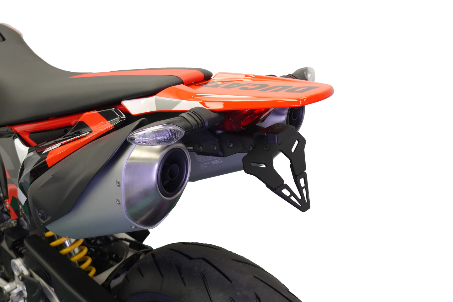 Support de plaque d'immatriculation Evotech - Ducati Hypermotard 698 Mono (2024+)