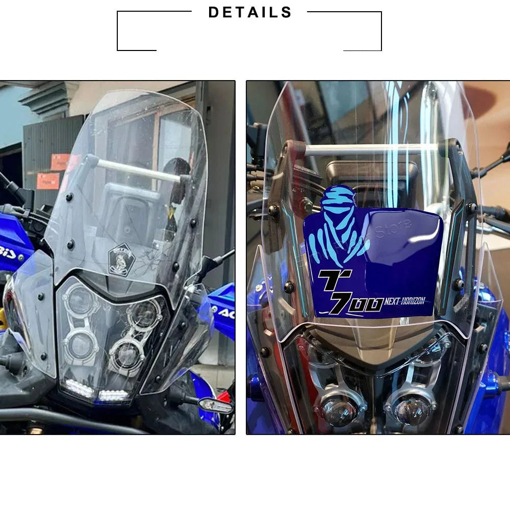Sticker 3D DAKAR pour bulle - Yamaha Ténéré 700