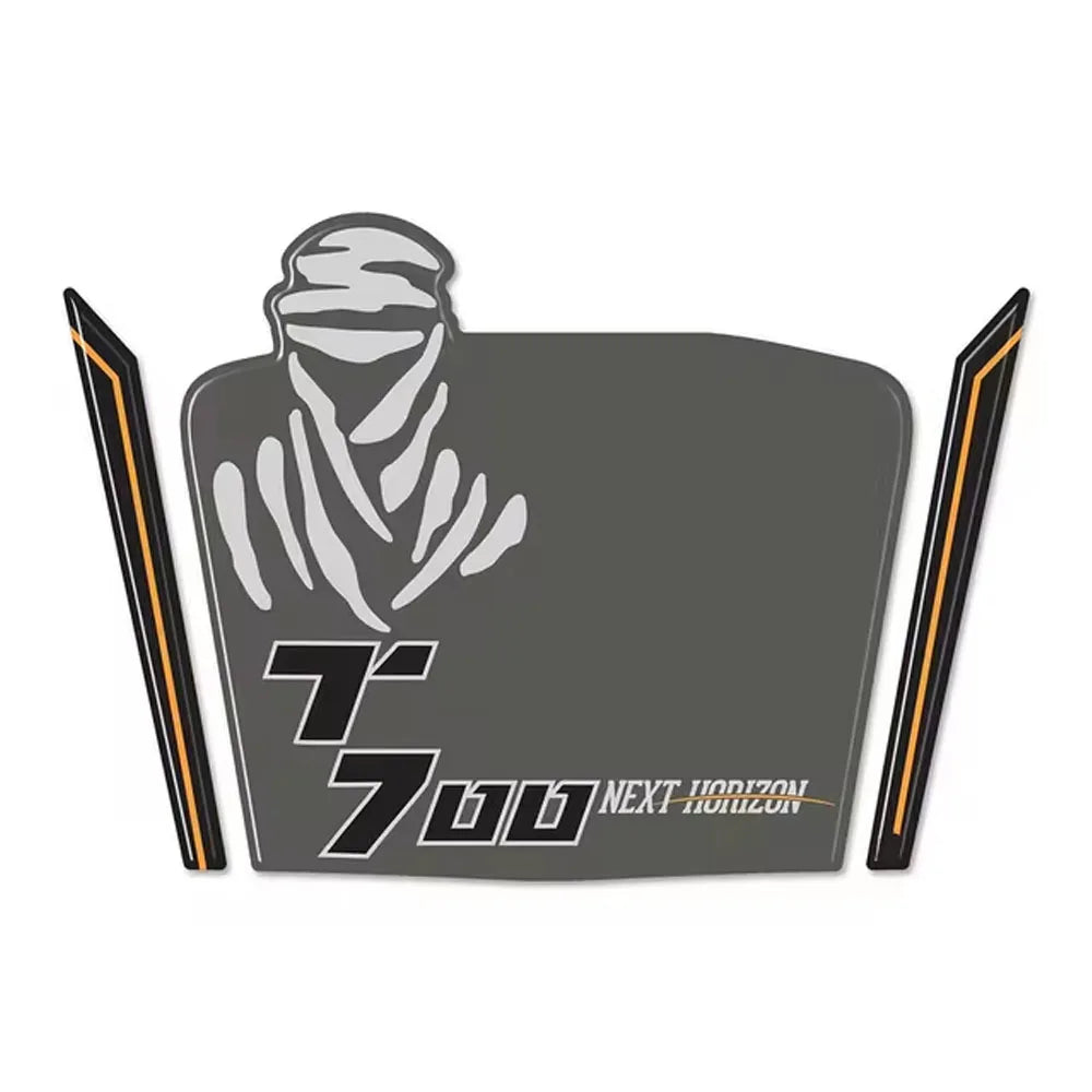 Sticker 3D DAKAR pour bulle - Yamaha Ténéré 700