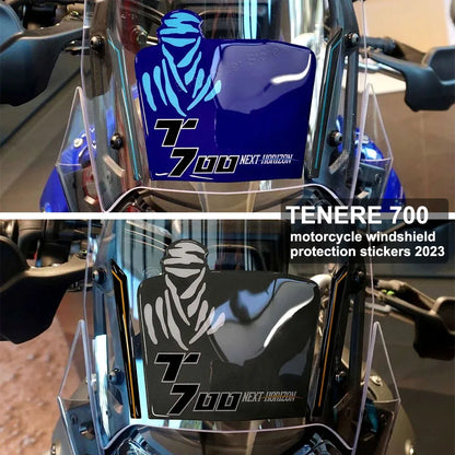 Sticker 3D DAKAR pour bulle - Yamaha Ténéré 700