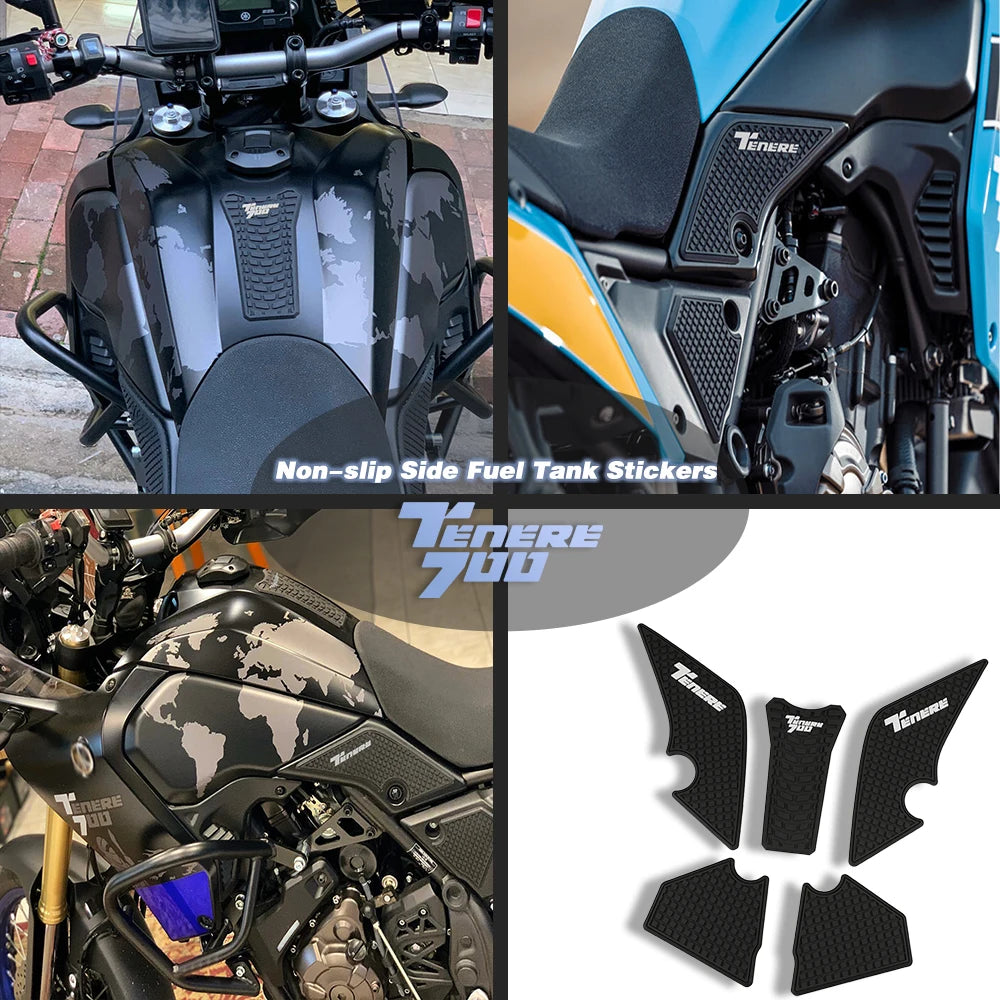 Protections latérales antidérapantes pour réservoir – Yamaha Ténéré 700